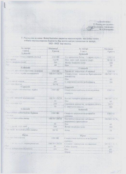 Мектеп  асханасы